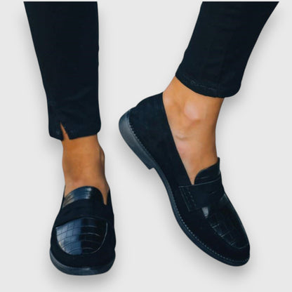 Elegante Loafers met Krokodillenstructuur — Comfortabele en Tijdloze Schoenen voor Lente en Zomer