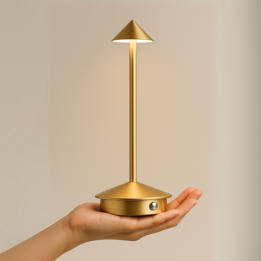 Minimalistische draadloze LED tafellamp dimbaar voor binnen en buiten