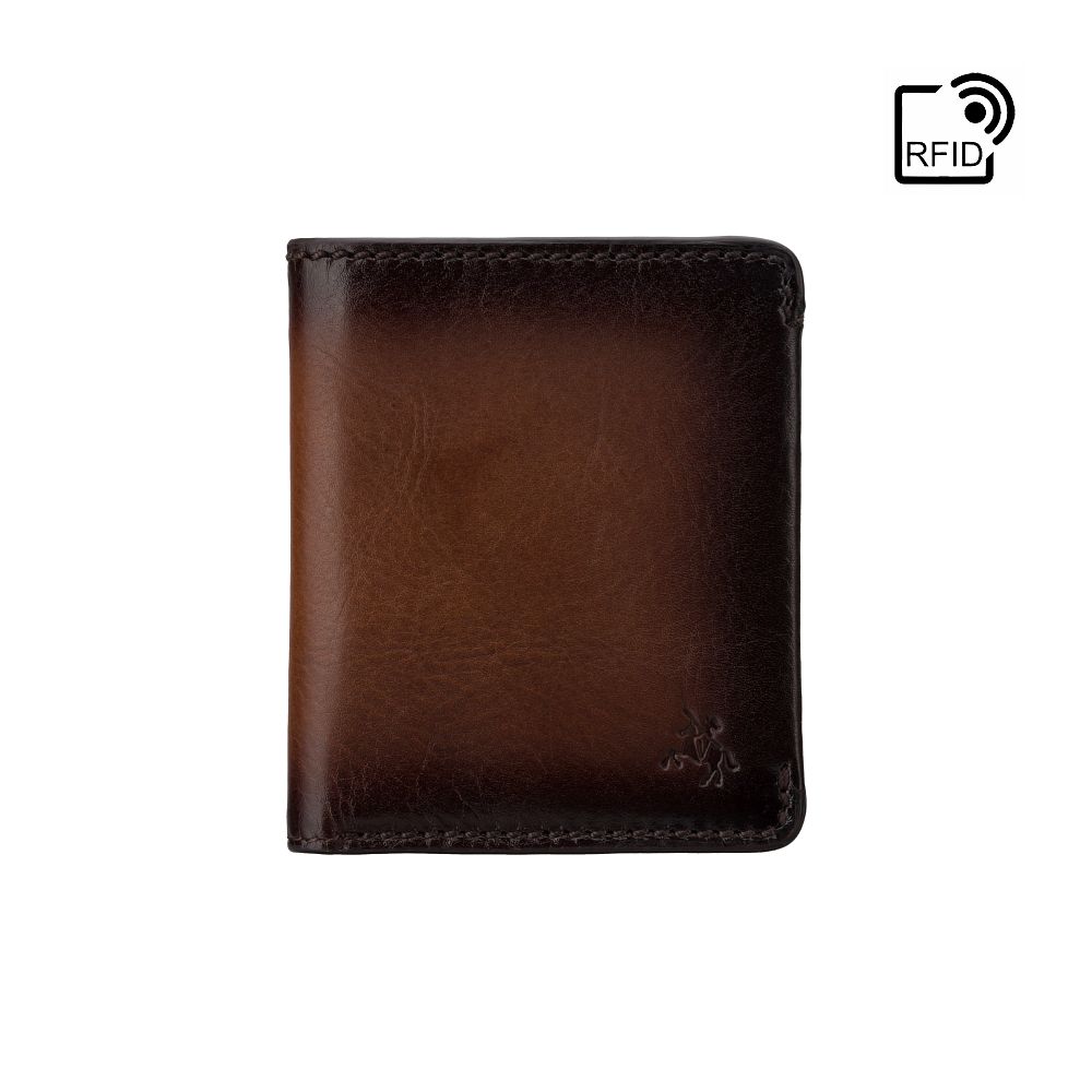 Cash & Card Wallet - Unisex - Stijlvolle leren portemonnee met RFID-bescherming en compacte pasvorm