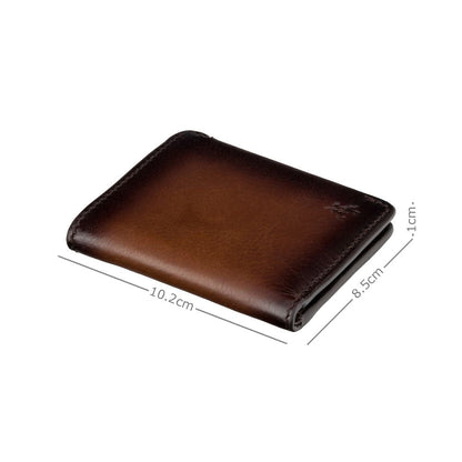 Cash & Card Wallet - Unisex - Stijlvolle leren portemonnee met RFID-bescherming en compacte pasvorm