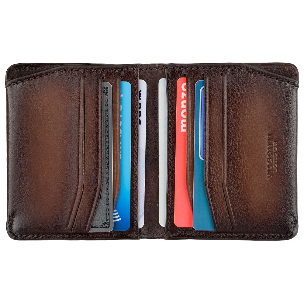 Cash & Card Wallet - Unisex - Stijlvolle leren portemonnee met RFID-bescherming en compacte pasvorm