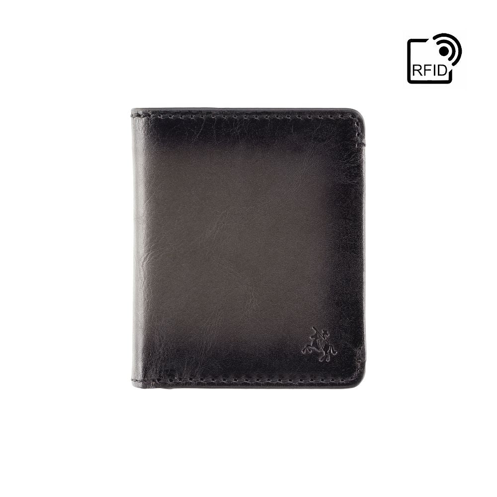 Cash & Card Wallet - Unisex - Stijlvolle leren portemonnee met RFID-bescherming en compacte pasvorm