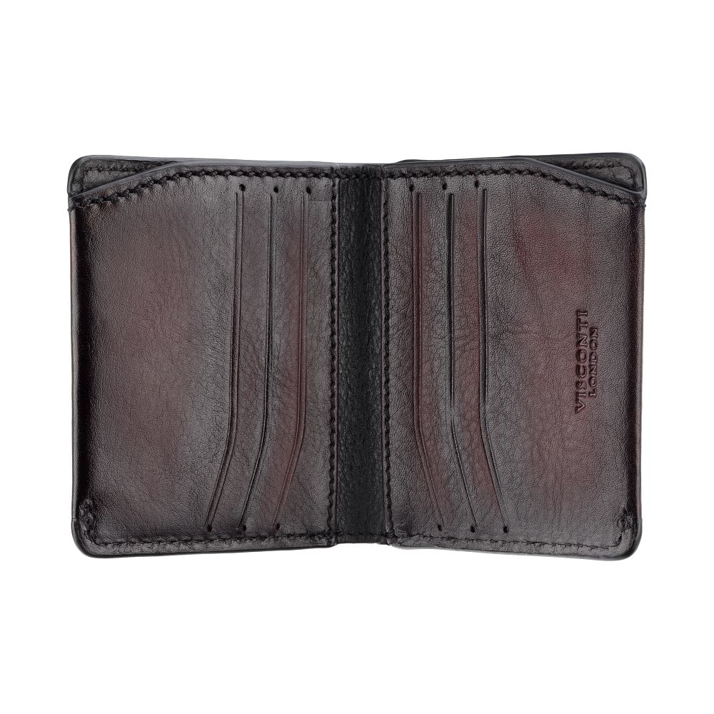 Cash & Card Wallet - Unisex - Stijlvolle leren portemonnee met RFID-bescherming en compacte pasvorm