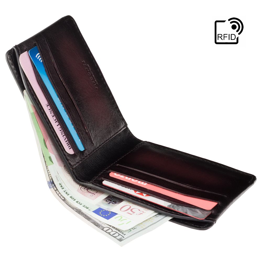 Slimme Wallet - Unisex - Vespa Cash & Card - Stijlvol, Compact en Leer - Perfect voor Dagelijks Gebruik