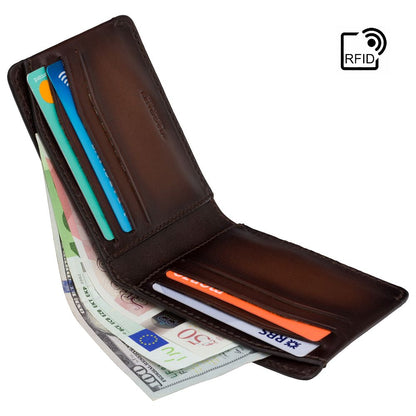 Slimme Wallet - Unisex - Vespa Cash & Card - Stijlvol, Compact en Leer - Perfect voor Dagelijks Gebruik