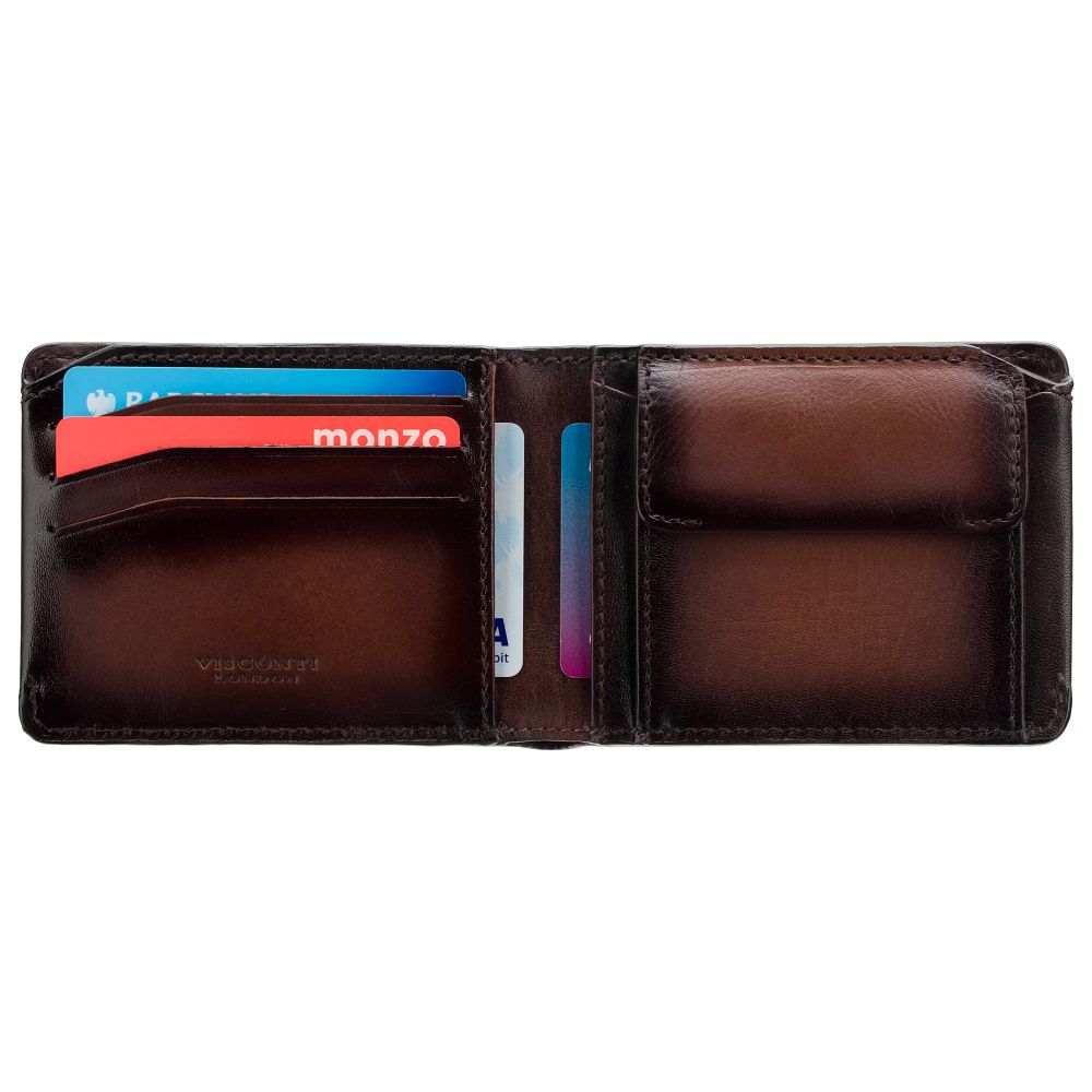 Slimme Portemonnee - Unisex - Zanotti Cash & Card Wallet van Leer met Minimalistisch Design en Slim Profiel