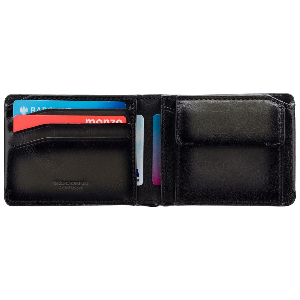 Slimme Portemonnee - Unisex - Zanotti Cash & Card Wallet van Leer met Minimalistisch Design en Slim Profiel