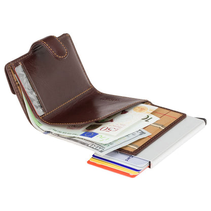 Dunne Portemonnee Unisex - RFID Bescherming - 6 Kaarten - Compact en Stijlvol - Sunny-Amsterdam