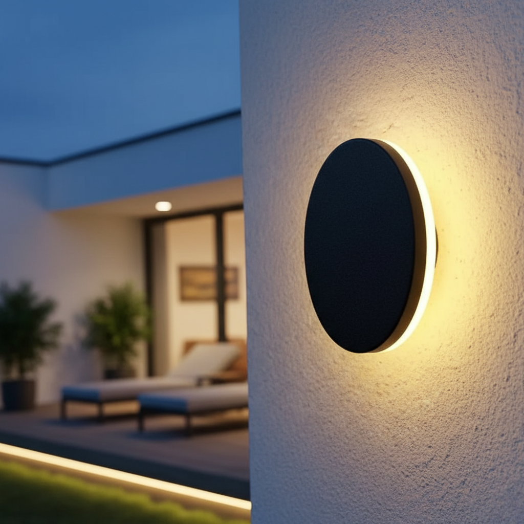 LED buitenwandlamp met IP65 en modern design
