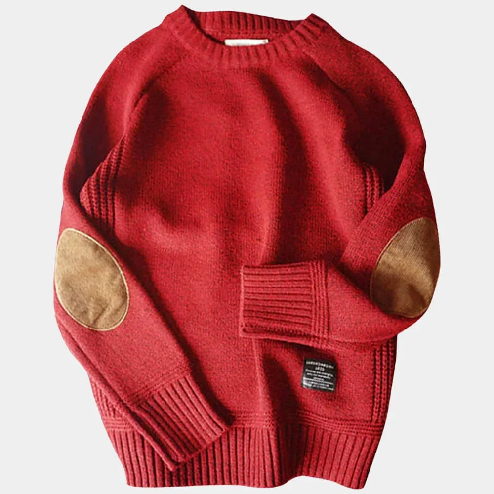 Herentrui met elleboogstukken in Rood