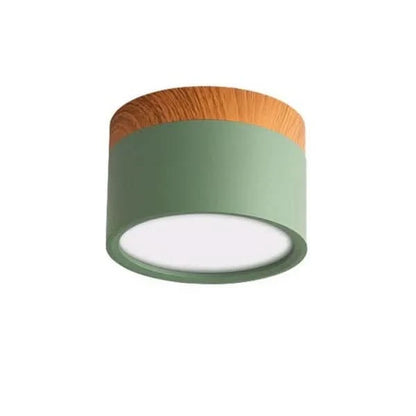 Plafondlamp houtlook met dimbare LED