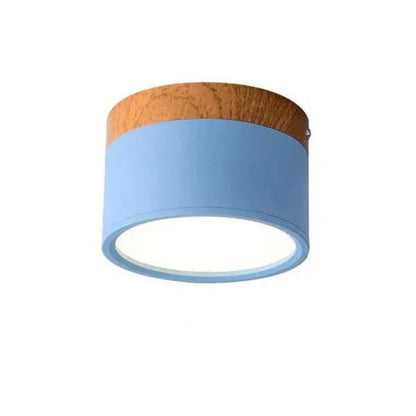 Plafondlamp houtlook met dimbare LED