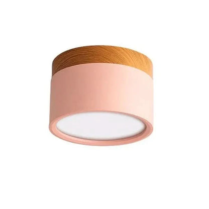 Plafondlamp houtlook met dimbare LED