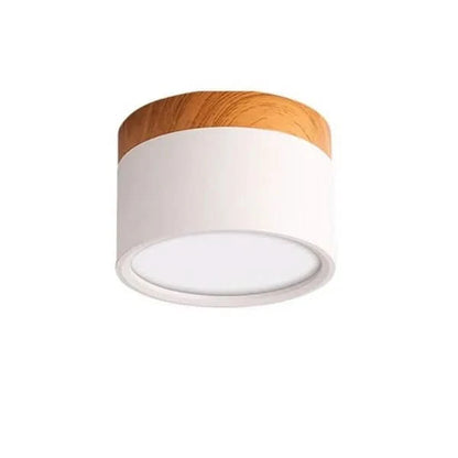 Plafondlamp houtlook met dimbare LED