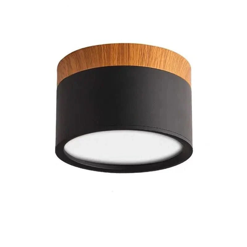 Plafondlamp houtlook met dimbare LED
