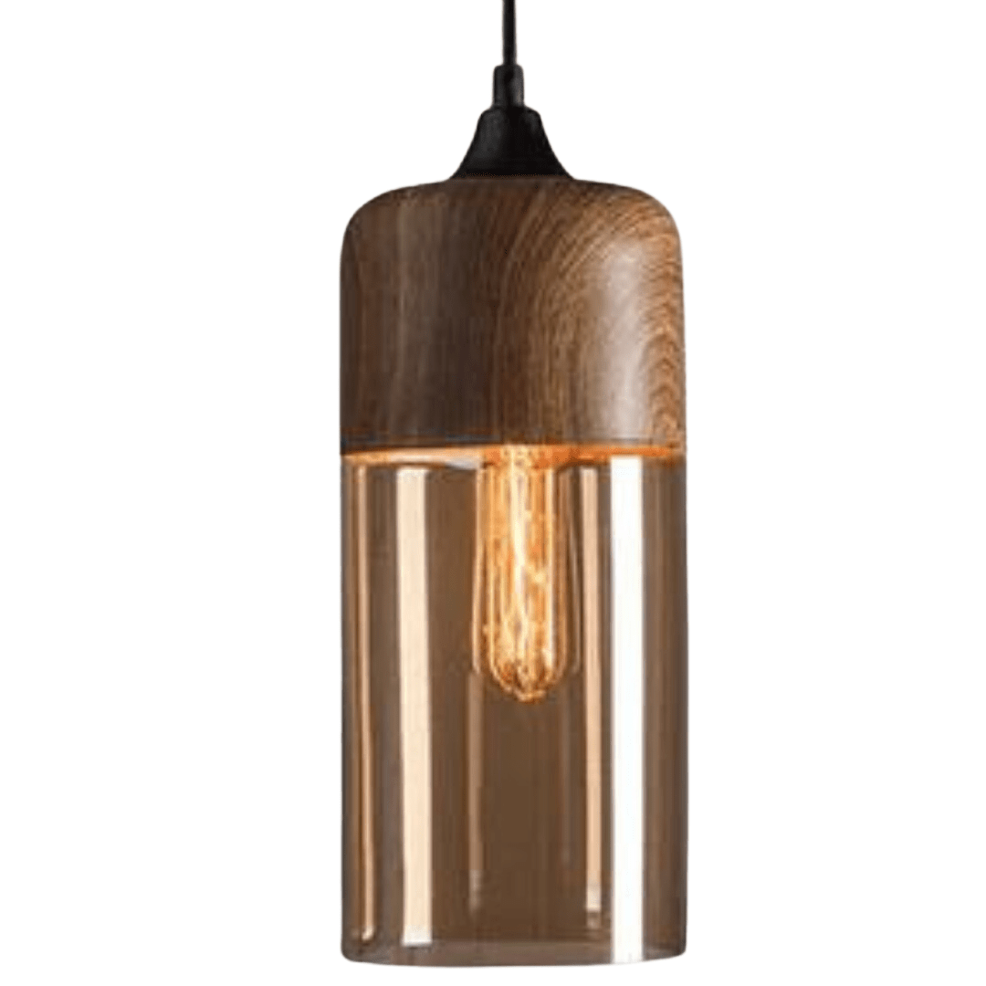 Houten Plafondlamp Warm Licht en Scandinavisch Design