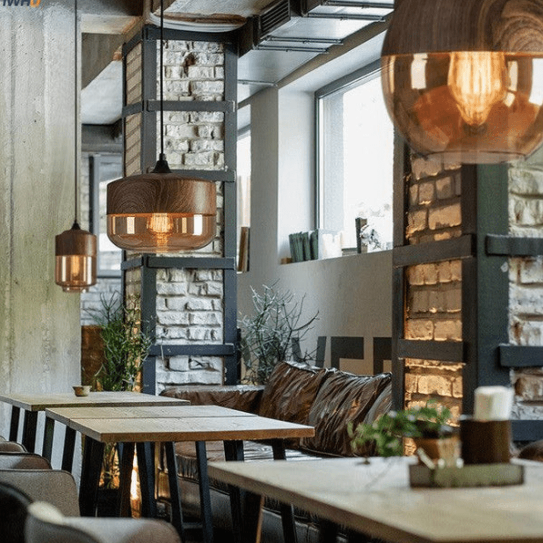 Houten Plafondlamp Warm Licht en Scandinavisch Design