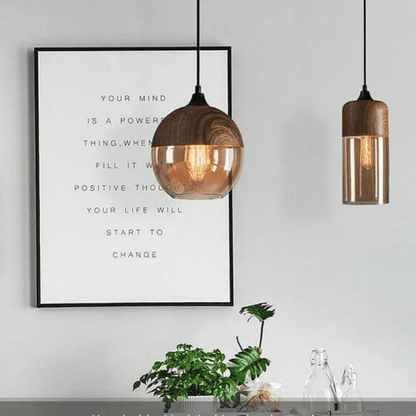 Houten Plafondlamp Warm Licht en Scandinavisch Design