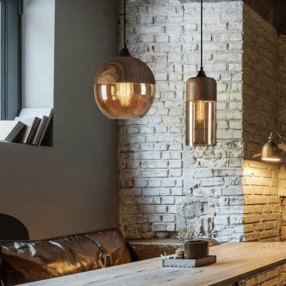 Houten Plafondlamp Warm Licht en Scandinavisch Design