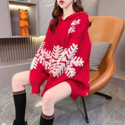 Festive Florence - Kerst Wintersweater - Groen - Polyester met Kerstboomprint