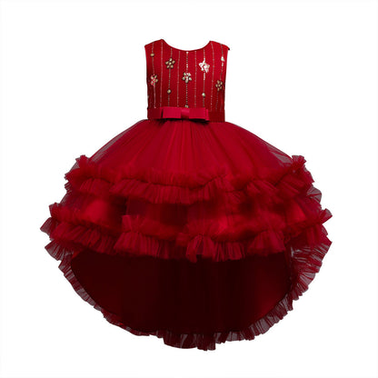 Feestelijke Prinsessenjurk - Gelaagd Design - Polyester/Tule - Voor Elk Seizoen