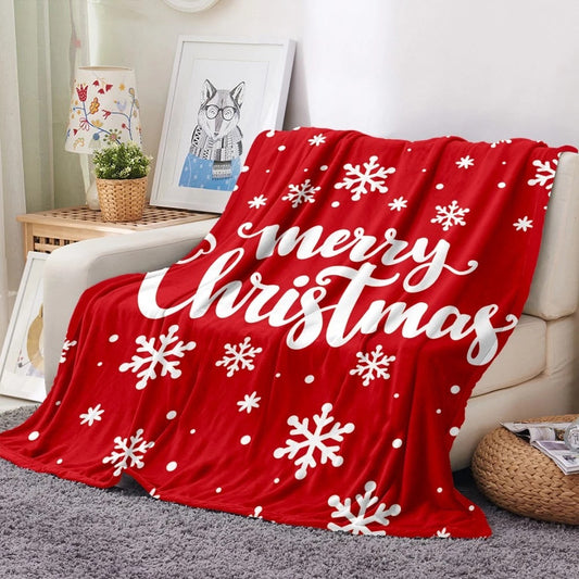 Fleece Dekens voor Volwassenen - Merry Christmas Design