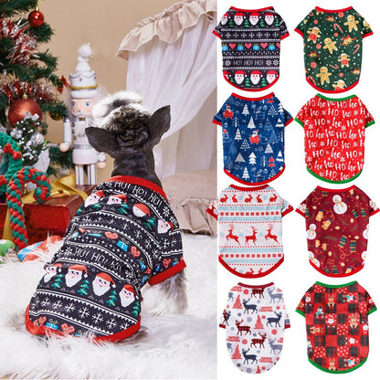 Hannahs Huisdierkleding - Casual Stijl - Katoen en Polyester - Kerstdesign met Eland en Kerstboom