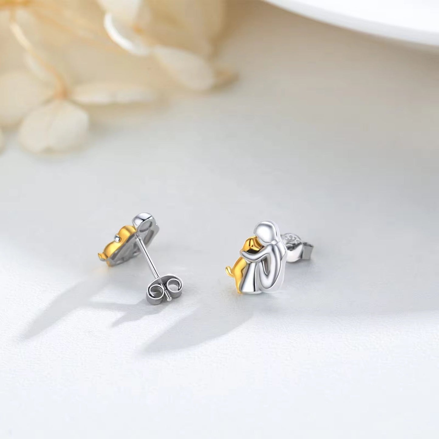 Halsketting met Hondenpoot en Hart – Elegant Sieraad voor Hondenliefhebbers
