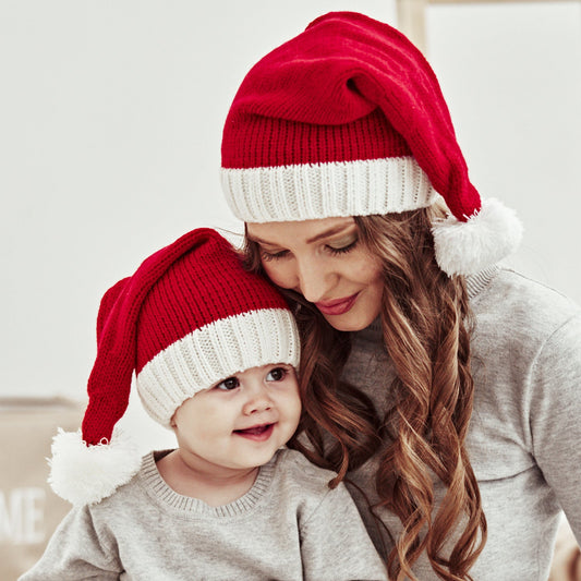 Gebreide Kerstmuts voor Ouders en Kinderen