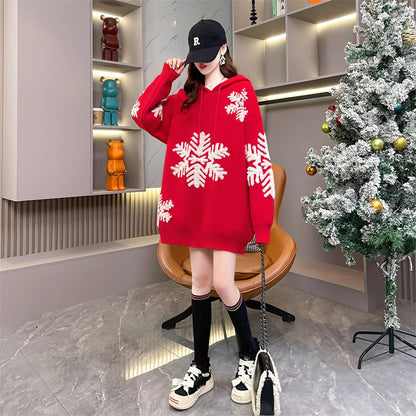 Festive Florence - Kerst Wintersweater - Groen - Polyester met Kerstboomprint