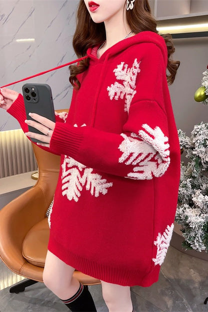 Festive Florence - Kerst Wintersweater - Groen - Polyester met Kerstboomprint