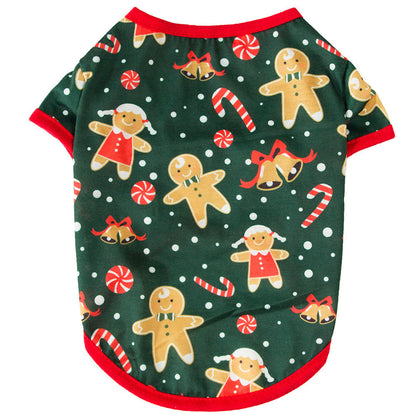 Hannahs Huisdierkleding - Casual Stijl - Katoen en Polyester - Kerstdesign met Eland en Kerstboom