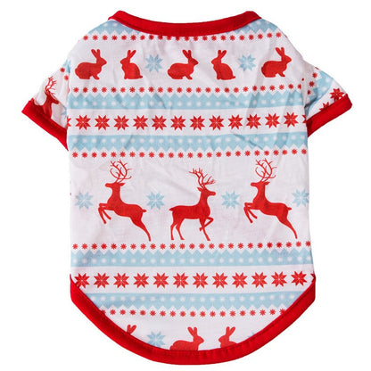 Hannahs Huisdierkleding - Casual Stijl - Katoen en Polyester - Kerstdesign met Eland en Kerstboom