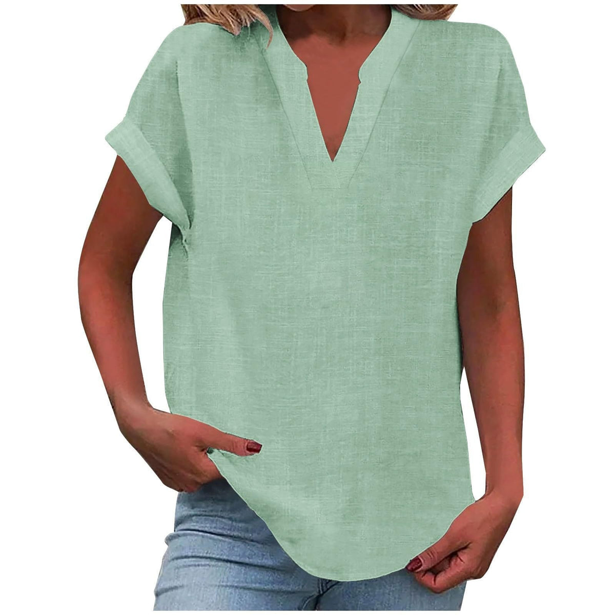 Luchtige blouse dames lichtgroen - fris en stijlvol