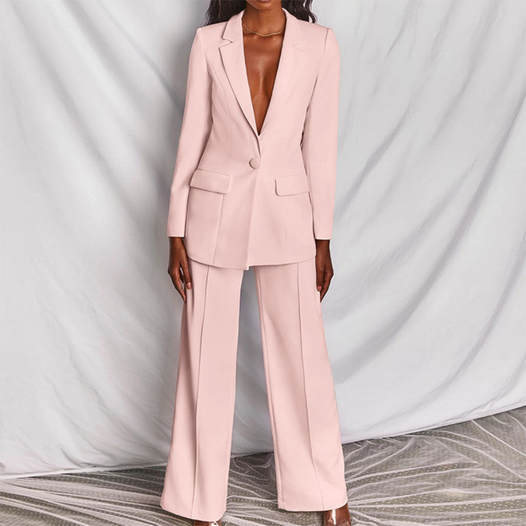 Chique blazer en broek set dames, elegant tweedelig - foto 5
