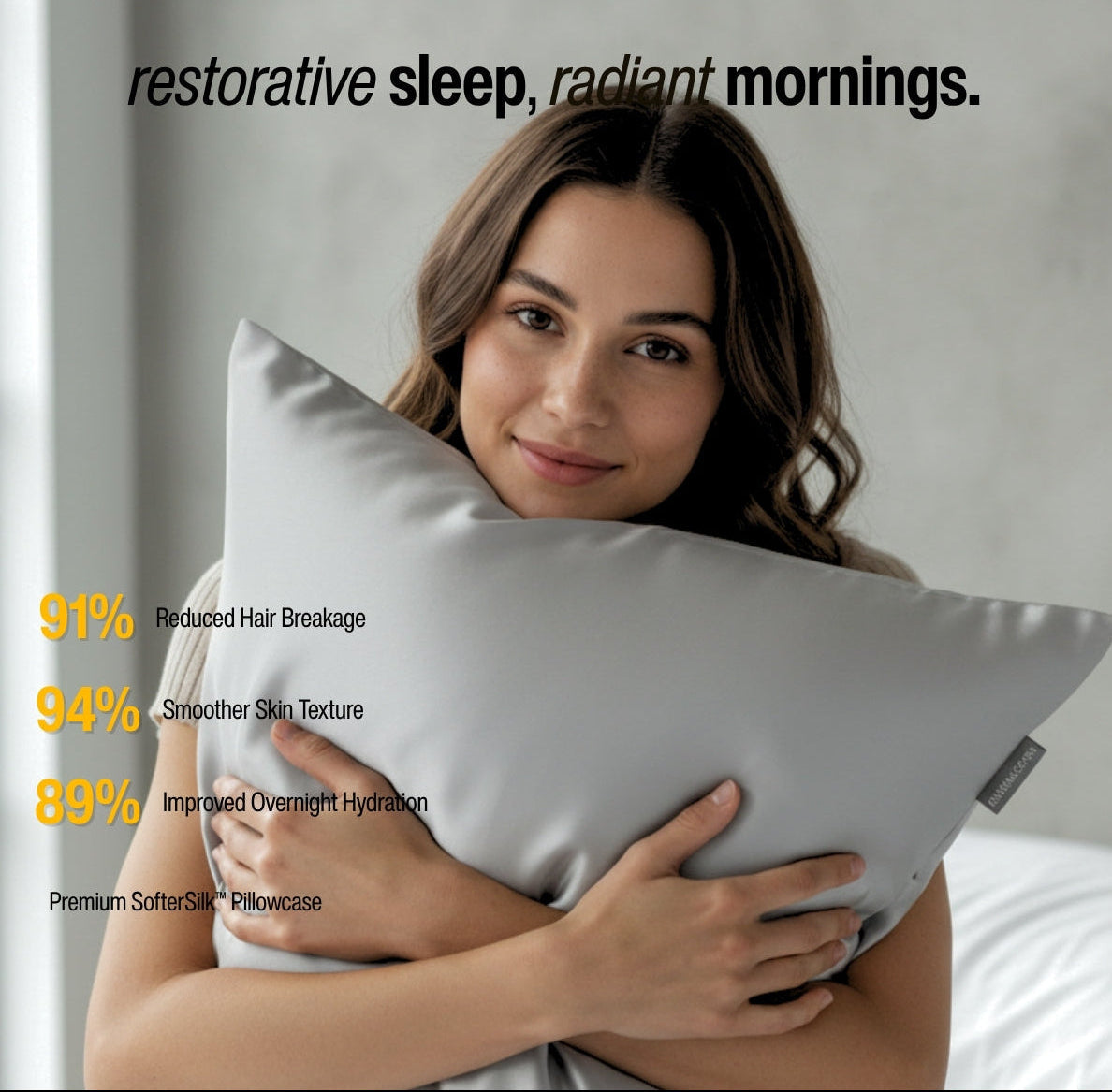 Kussenslopen van zijde 2 stuks huidvriendelijk voor koele nachten