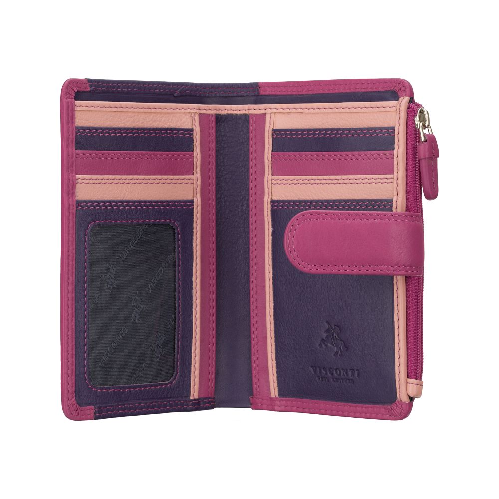 Cayman Cash & Coin Purse - Unisex - Stijlvolle Leer Portemonnee met Rits en Ruimte voor Muntgeld en Briefgeld