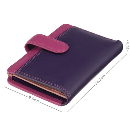 Cayman Cash & Coin Purse - Unisex - Stijlvolle Leer Portemonnee met Rits en Ruimte voor Muntgeld en Briefgeld