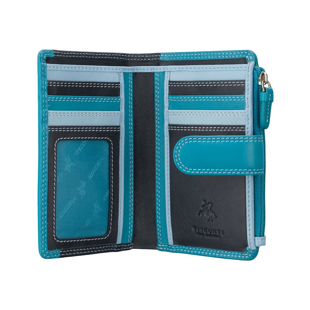 Cayman Cash & Coin Purse - Unisex - Stijlvolle Leer Portemonnee met Rits en Ruimte voor Muntgeld en Briefgeld