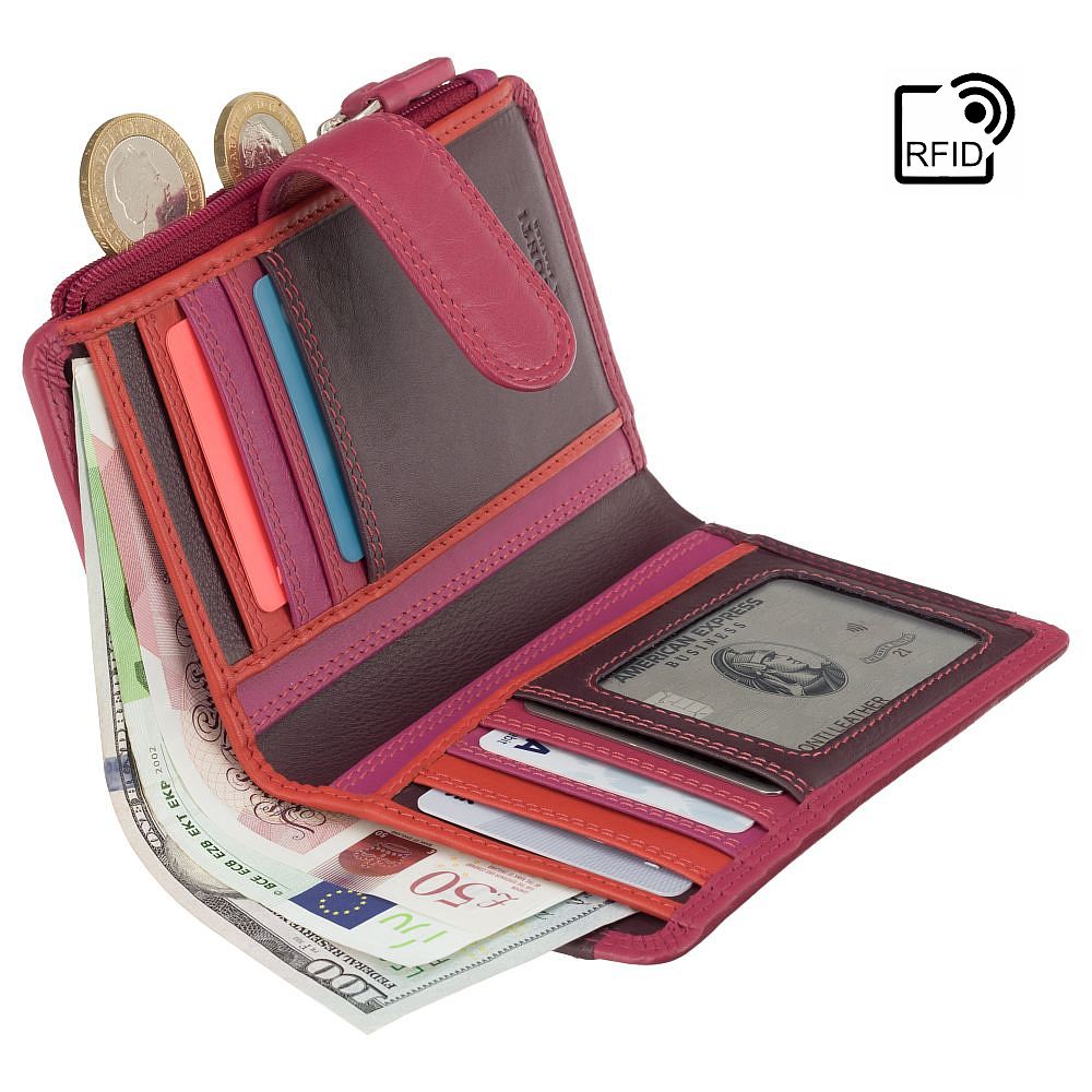 Cayman Cash & Coin Purse - Unisex - Stijlvolle Leer Portemonnee met Rits en Ruimte voor Muntgeld en Briefgeld