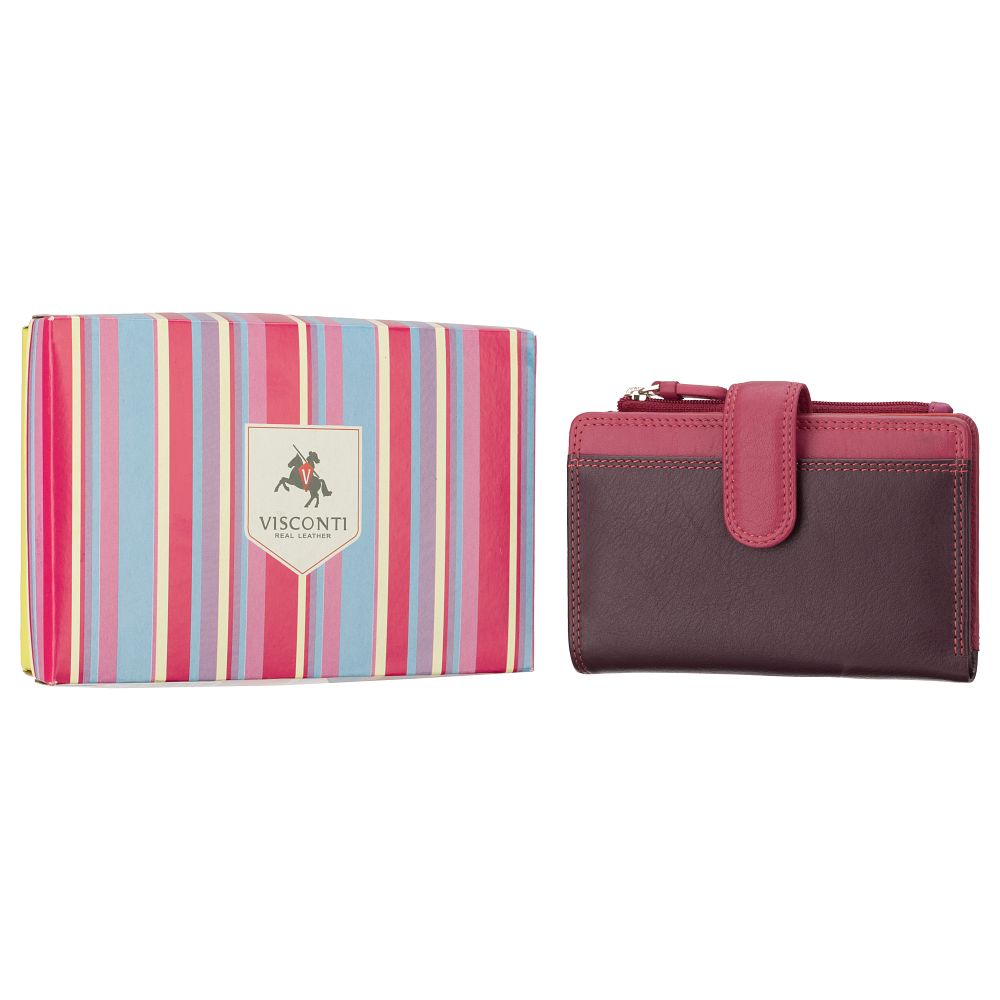 Cayman Cash & Coin Purse - Unisex - Stijlvolle Leer Portemonnee met Rits en Ruimte voor Muntgeld en Briefgeld