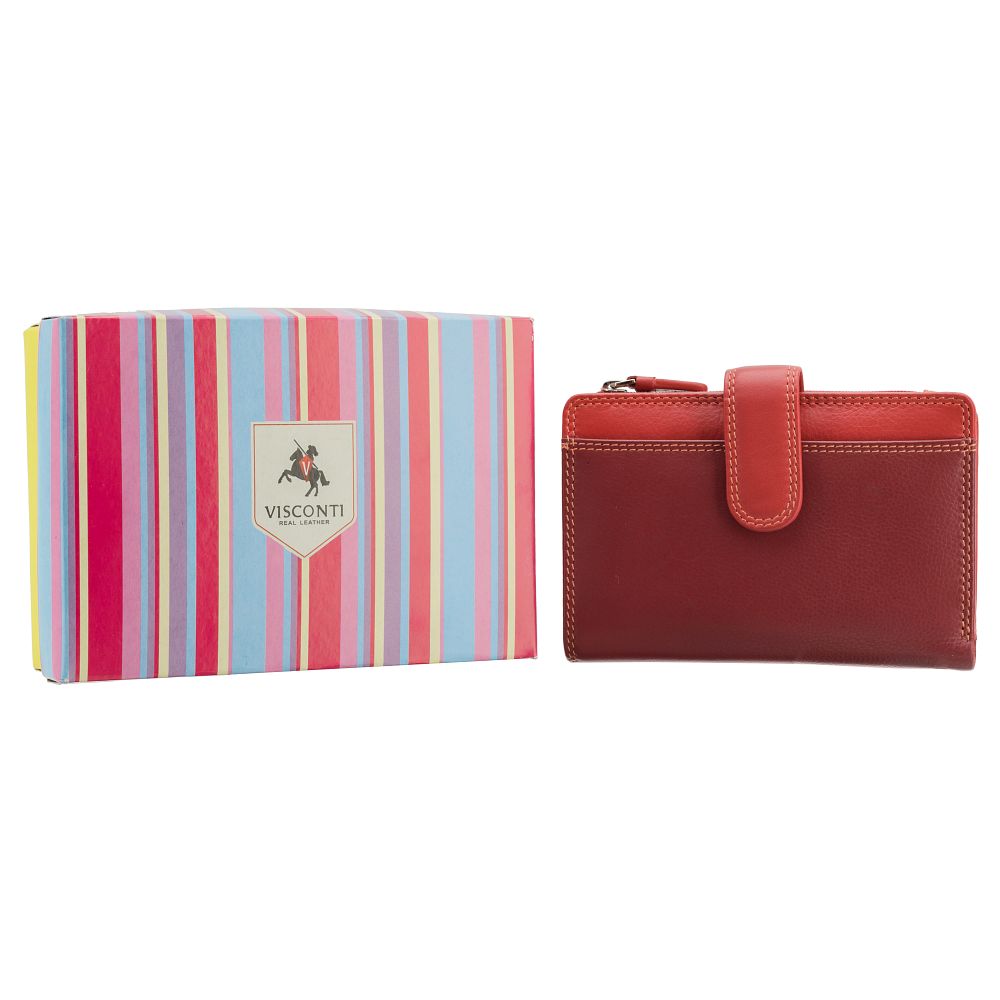 Cayman Cash & Coin Purse - Unisex - Stijlvolle Leer Portemonnee met Rits en Ruimte voor Muntgeld en Briefgeld