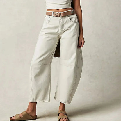 Barrel jeans dames - draagbeeld