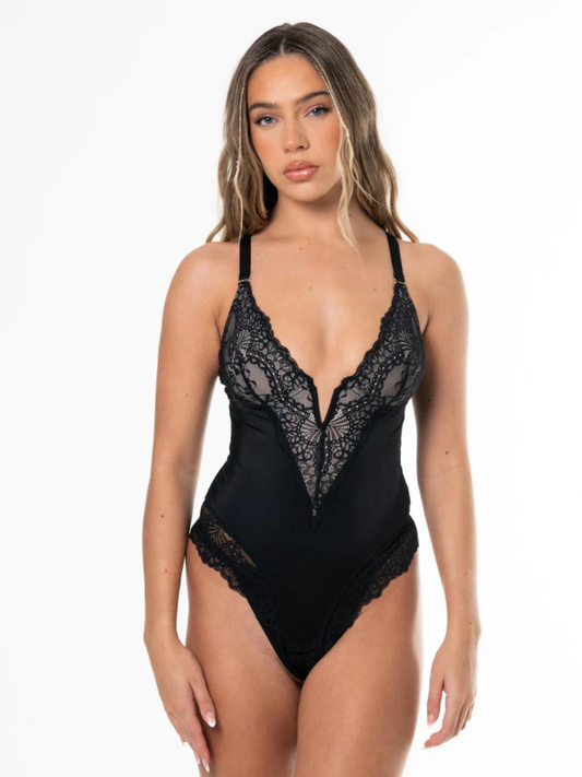 Elegante Kanten Bodysuit Shapewear voor Comfort