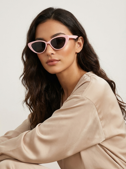 Cat eye zonnebril dames met retro montuur