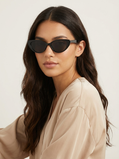 Cat eye zonnebril dames met retro montuur
