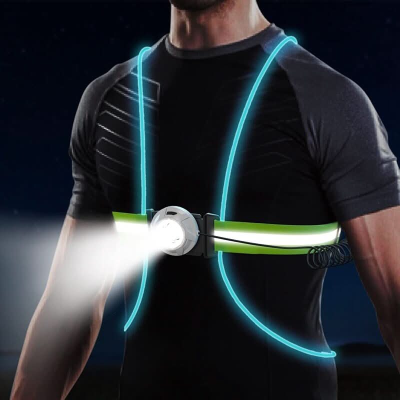 ReflectGlow LED veiligheidsvest met zes kleuren en verstelbare pasvorm
