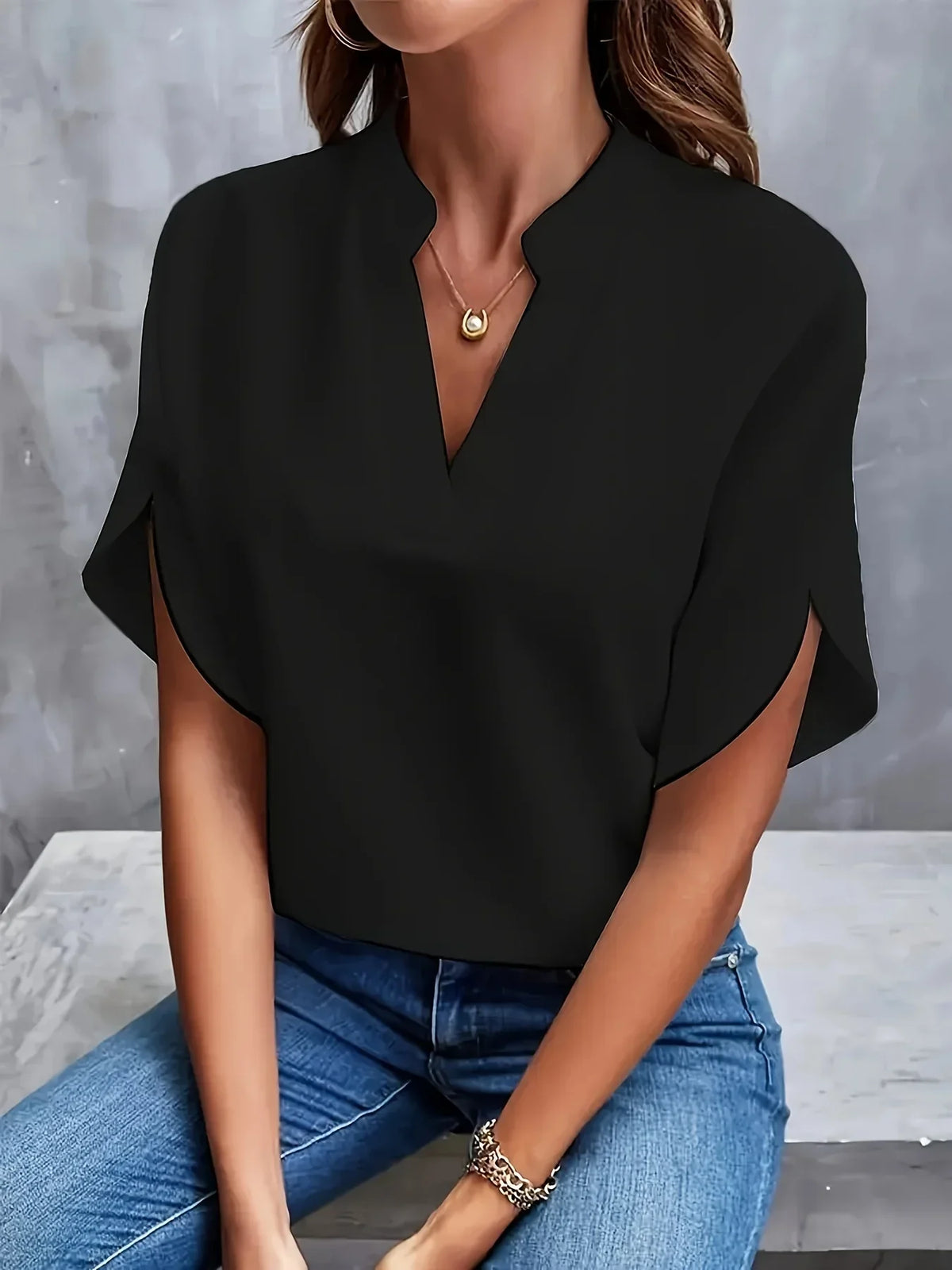 Dames blouse veelzijdig - kantoor en casual combinatie