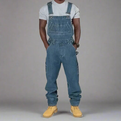 Denim Overall – Stijlvolle Slim Fit Overal met Comfortabele Pasvorm & Functionele Zakken