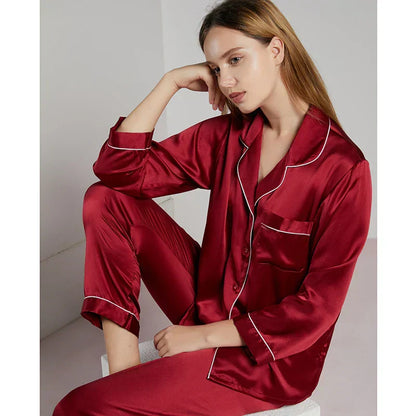 Luxe 100% Zijden Pyjama – Comfortabele Nachtmode